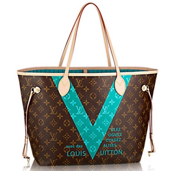 💎 LIMITED EDITION💎 Turquoise V Neverfull MM